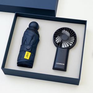 Set de Regalo Corporativo con Logotipo Personalizado, Abanico de Mano con Paraguas, para Cumpleaños, Navidad, Promociones, Caja de Lujo Incluida - Product Image 6