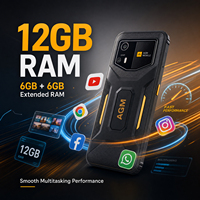 YAC V2 Celulares Smartphone Robusto Desbloqueado de 6.56 Pulgadas 6+128GB RAM Android 16 Teléfonos Móviles Resistentes al Agua