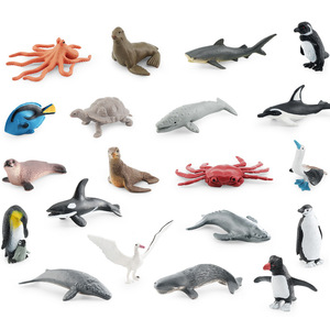 Modèles d'animaux marins de simulation transfrontalière Xinhen : requins, tortues, dauphins, baleines, pingouins, crabes et modèles statiques sous-marins - Product Image 5