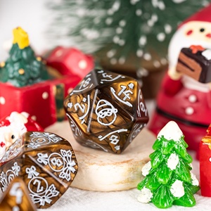 Para Udixi D20, juego <span class=keywords><strong>de</strong></span> dados poliédricos estampados <span class=keywords><strong>de</strong></span> Navidad, plástico acrílico perlado para mazmorras y dragones, juego <span class=keywords><strong>de</strong></span> <span class=keywords><strong>mesa</strong></span> <span class=keywords><strong>RPG</strong></span> - Product Image 5