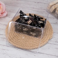 Boîte à pâtisserie rectangulaire transparente en PS de qualité alimentaire, petite, 112x80x63mm, 450ml, pour gâteaux, biscuits, bonbons, pâtisseries, avec couvercle, JNH-037, marque JNH
