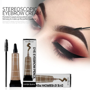 HANDAIYAN Gel teinture et fixateur de <span class=keywords><strong>sourcils</strong></span> 2 en 1, gel liquide pour <span class=keywords><strong>sourcils</strong></span> imperméable et anti-bavures, couleur claire, maquillage naturel et volumineux pour les <span class=keywords><strong>sourcils</strong></span> - Product Image 1