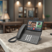 Telepon IP VoIP PSTN 4G Multifungsi 6 Jalur SIP Android 11.0 Layar 8-inci 1080P Ethernet Kartu SIM Hotel Kantor Rumah POE