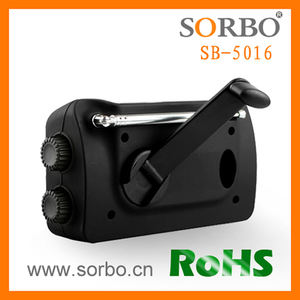 ポータブル手クランクソーラー屋外レトロ緊急<span class=keywords><strong>FM</strong></span>/AMラジオ - Product Image 6