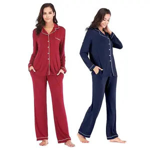 PJ Womens Sleepwear Pajama for Ladies Skims Lounge Wear Milk Silk Smocked Pyjamas 2022 Pour Adulte femme Night Suits for Womens