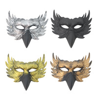Masques en mousse PU d'animal aigle, accessoires de costume pour fête de carnaval d'Halloween, performance de bal
