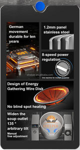 เตาผัดอัตโนมัติแบบเหนี่ยวนำพร้อมระบบปรับเอียง | ระบบทำความร้อนด้วยแม่เหล็กไฟฟ้าแบบเร็ว พร้อมตัวตั้งเวลาและควบคุมอุณหภูมิแบบดิจิทัล สำหรับร้าน<span class=keywords><strong>อาหาร</strong></span>และครัวกลาง - Product Image 5