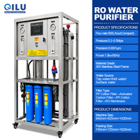 Système de purification d'eau par osmose inverse (RO) automatique 500 LPH pour eau de puits et eau du robinet, fabrication OEM et ODM