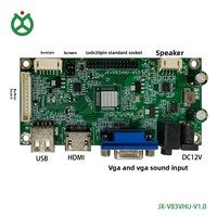 Placa de Control de Monitor LCD LVDS de Resolución 1080P Económica con HDMI, VGA, USB y Control Remoto IR, Fácil Actualización de Firmware por USB