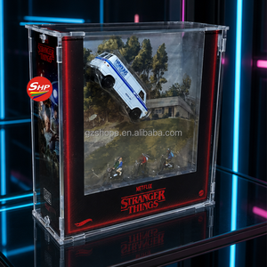 SHP Hot Wheels <span class=keywords><strong>Stranger</strong></span> <span class=keywords><strong>Things</strong></span> 10ème Anniversaire 83 Chevy Van – Boîte de Présentation en Acrylique Anti-Poussière pour Modèles de Voitures - Product Image 4