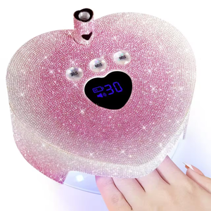 Wholesale Pink <strong>Leopard</strong> Print Professional Nail Dryer <strong>Lamp</strong> 86W Cordless LED Manicure <strong>Lamp</strong> 2-in-1 Wireless for Nail Drying Salon - Product Image 6