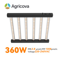 Tritile 360W Volspectrum Dimbare 6-Bar Plantenlamp PPF 1008umol/s 2.8umol/J Indoor Hydroponische Kas LED Kweeklamp