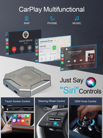Caja Inteligente Inalámbrica CarPlay AI Box Android 13 3 en 1, Car Play 4GB 64GB, Android Auto, Tarjeta SIM 4G, WiFi, GPS, Multimedia Inteligente