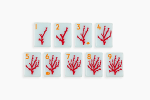 Juego <span class=keywords><strong>de</strong></span> Mahjong Americano Ocean Mermaid, Acrílico Azul Lechoso, Coral y Caballito <span class=keywords><strong>de</strong></span> <span class=keywords><strong>Mar</strong></span>, para Noche <span class=keywords><strong>de</strong></span> Juegos en Familia, Colección Costera y Regalo Navideño - Product Image 4