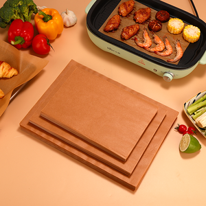 20*20 cm Silicone <b>Paper</b> Baking Sheets Greaseproof Cooking Silicone <b>Wrapping</b> Parchment <b>Paper</b> for Bakery 200pcs - Product Image 6