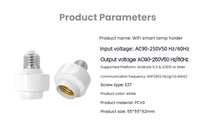 Enchufe Inteligente WiFi Yiweilian con Portalámparas E26/E27, Control Remoto Inalámbrico para Teléfono, Temporizador, Diseño de Barra con Enchufe Europeo, para Uso Doméstico
