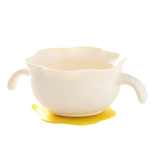 Tazón para niños con ventosa, diseño de dibujos animados tipo arco, para comida de bebé, sopa, fideos, de 0 a 12 meses - Product Image 1