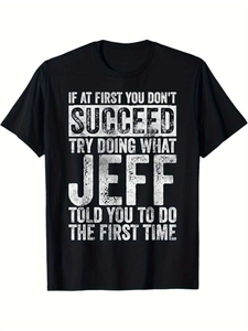 T-shirt casual unisex in <span class=keywords><strong>cotone</strong></span> con citazione ispiratrice - Collo rotondo, manica corta, vestibilità regolare, design con stampa digitale, tessuto assorbente - Product Image 1