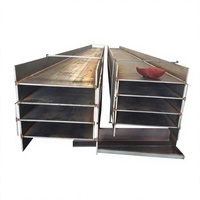 Viga H Soldada de Fábrica China, Acero al Carbono Q235B, Sección H de Brida Ancha, 25 Toneladas MOQ para Proyectos de Construcción