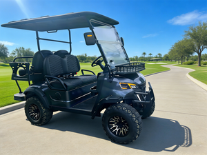Voiturette de golf électrique, buggy de golf, 4 places, compacte, adaptée aux balades de loisirs, terrain de golf pour routes non publiques - Product Image 1