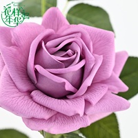 Rose artificielle au toucher réel, réaliste, 94 cm, tige longue unique, rose et blanche, pour décoration de mariage, de maison, arrangements floraux, accessoires de photographie