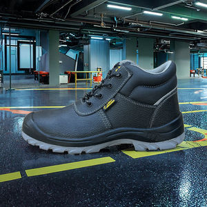 LIGHT BEARER 368 Chaussures de sécurité unisexes en cuir véritable Embout en acier Construction Exploitation minière Industrielle Bottes de travail S3 Plaque en acier - Product Image 3