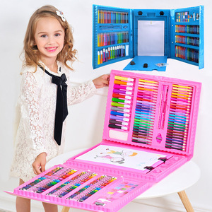 Set Artistico da 208 Pezzi per Bambini con Cavalletto, Kit per Disegno e Pittura, Pastelli, Pennarelli, Matite Colorate, Regalo per Ragazze e Ragazzi - Product Image 5