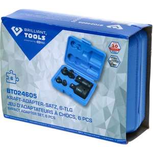 BRILLIANT TOOLS - BT024605 <b>Impact</b> adapter set 1/4'' + 3/8'' + 1/2'' + 3/4'' (6 pcs.) <b>IMPACT</b> <b>SOCKETS</b> AND ACCESSORIES - Product Image 4