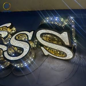 Enseigne lumineuse en acrylique pour magasin <span class=keywords><strong>de</strong></span> plein air, enseigne en lettres 3D en relief avec éclairage frontal, enseigne lumineuse pour salon <span class=keywords><strong>de</strong></span> beauté - Product Image 3