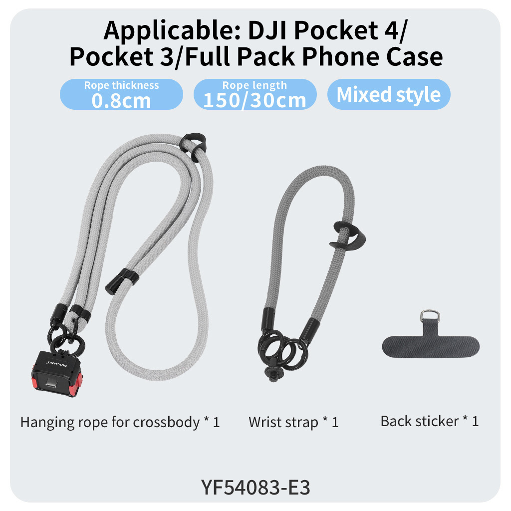 YF54083-E3 para POCKET4 Gris Negro