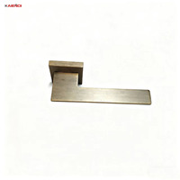 Poignée de porte moderne en acier inoxydable 304, couleur bronze antique, commande tactile ambidextre, pour salle de bain, chambre à coucher, hôtel
