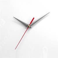 Aiguilles d'horloge murale en aluminium blanc, courtes, métalliques, DIY, plus épaisses de 0,33 mm, pour horloge murale