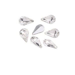 Joyería de cristal en forma de diamante DIY, zapatos y bolsos con diamantes en forma de gota de agua y suelas puntiagudas. - Product Image 5