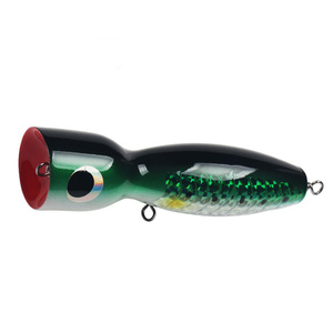 Guo Song 17.5cm 120g en bois Topwater Popper leurre eau salée Stickbait appâts bois pêche à la traîne leurre - Product Image 5