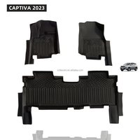 Alfombrilla Antideslizante de Lujo para el Tablero del Auto y Kit de Accesorios para Captiva 2012-2015, Tela de Nailon de 1 cm de Grosor