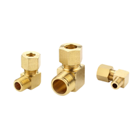 Raccord coudé à compression en laiton à 90 degrés pour plomberie, filetage mâle BSPP 1/8 1/2, pour tuyaux de 4, 6, 8, 12 mm de diamètre extérieur, avec embout de raccordement