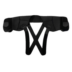 HJ04 Protège-épaules de compression noirs respirants réglables unisexe pour le basketball - Product Image 1