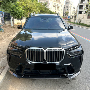 Bmw X7 G07 Lci M Sport 2023 Front Bumper Lip Splitter Piano Black Carbon Fiber Texture Abs Material - Product Image 2