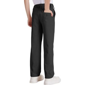Boys Golf Pants Stretch Performance Dress Pants High Waist Straight Fit Quick Dry Flat Front <b>Chino</b> Slacks For School Uniforms - Product Image 2