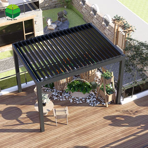 Housses de patio motorisées personnalisables Garages, auvents et abris de voiture Pergola Métal Bioclimatique Aluminium Arrière-cour Automatique Extérieur - Product Image 3