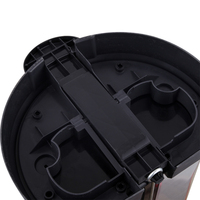 Bac à poussière avec pédale, couvercle plat, accessoire de cuisine, 40 litre