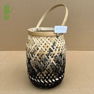 Modern Rustic Ombre <b>Bamboo</b> Lantern – Woven <b>Lamp</b> <b>Shade</b> for Indoor Outdoor – VGreen Art Color Customized Hot Sale - Product Image 3