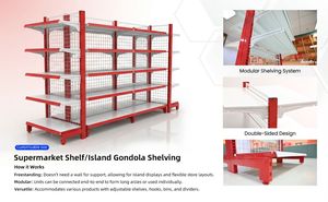 Lightweight Multi Colors Trendy <strong>Mesh</strong> Back Panel Combination <strong>Shelving</strong> - Product Image 5
