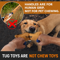 Jouet pour chien en toile de haute qualité personnalisé, résistant aux morsures, pour chiens agressifs, entraînement en plein air, jouet interactif d'enrichissement pour animaux de compagnie