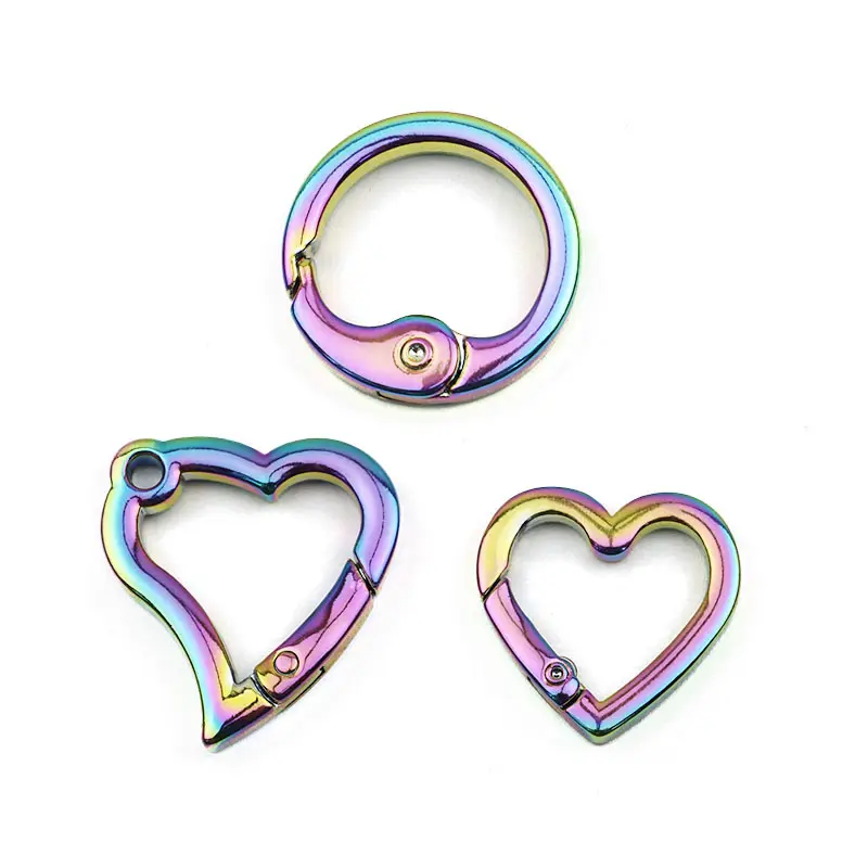 Anel de arco-íris de cor personalizado, anel criativo da porta com buraco