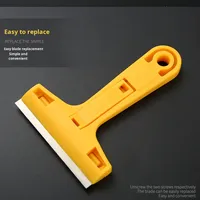 Couteaux et grattoirs de nettoyage en acier inoxydable de qualité industrielle, avec manches en plastique, pour le nettoyage du verre et des murs, directement de l'usine