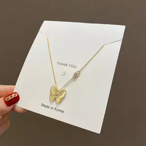 Newn femme Offre Spéciale minimaliste 18K plaqué or en acier inoxydable corde torsadée chaîne collier tour de cou collier Design bijoux
