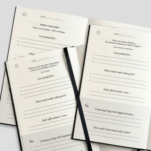 Diario della Gratitudine di Lusso A5 con Nastro e Confezione Regalo, Copertina in Lino, Agenda per Mindfulness e Cura Quotidiana di Sé Stessi - Product Image 2