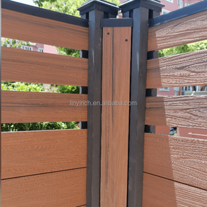 Clôture de jardin en composite <span class=keywords><strong>bois</strong></span>-plastique ignifuge, vente directe d'usine, pour l'extérieur - Product Image 2