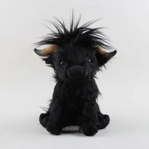 EN STOCK 25cm suave lindo Kawaii dibujos animados peluche juguete bordado Animal Highland vaca juguetes de peluche para niños - Product Image 3